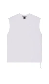 Ksubi Intruder Cut Off Tee In Tru White