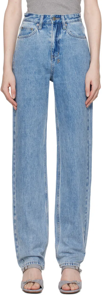 Ksubi Jeans With Belt Loops In Blue