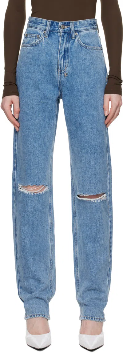 Ksubi Jeans With Belt Loops In Blue