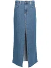 Ksubi Blue Kara Denim Maxi Skirt In Blue