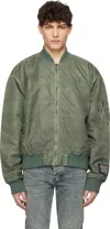Ksubi Khaki Royalty Bomber Jacket In Khaki