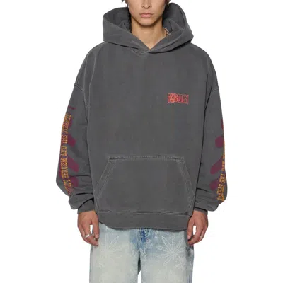 Ksubi Kickstart Ekcess Graphic Hoodie In Charcoal