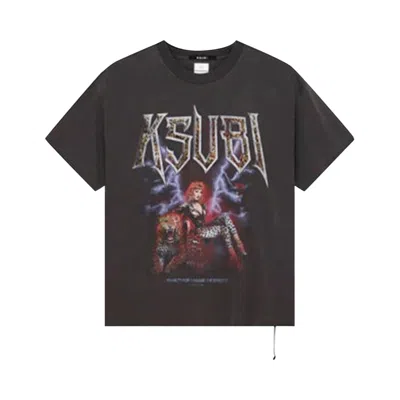 Pre-owned Ksubi Kingdom Ekcess Short-sleeve Tee 'faded Black' | Men's Size M