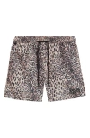 Ksubi Kingdom Tie Waist Board Shorts In Grey Multi