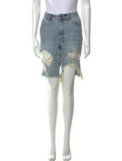 Pre-owned Ksubi Knee-length Shorts In Blue