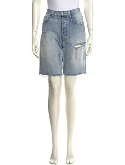 Pre-owned Ksubi Knee-length Shorts In Blue