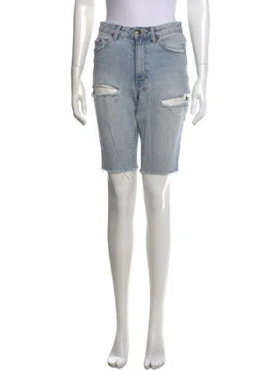 Pre-owned Ksubi Knee-length Shorts In Blue
