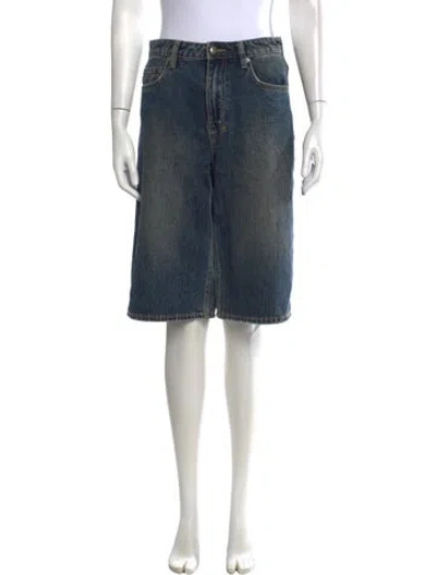 Pre-owned Ksubi Knee-length Shorts In Blue