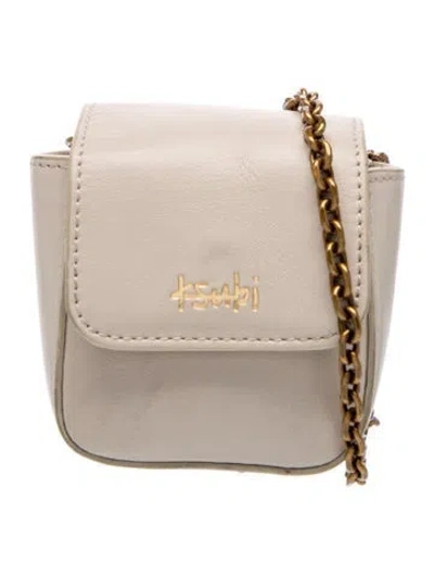 Pre-owned Ksubi Leather Crossbody Bag In Neutrals