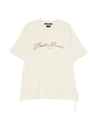 Ksubi Life Ekcess Logo-print Short-sleeve T-shirt In Neutral