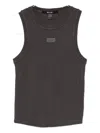 Ksubi Logo-plaque Tank Top In Gray
