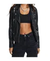 Ksubi Long-sleeved Leather Jacket In Black