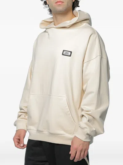 Ksubi Lords Ekcess Logo-patch Hoodie In Neutral