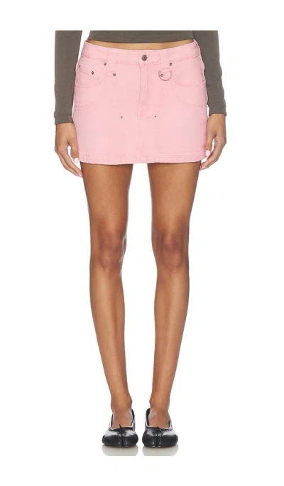 Ksubi Low Rider Mini Skirt In Pink