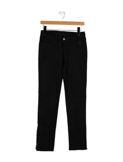 Pre-owned Ksubi Low-rise Straight Leg Jeans In Black