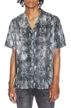 KSUBI MAMBA SNAKESKIN PRINT CAMP SHIRT