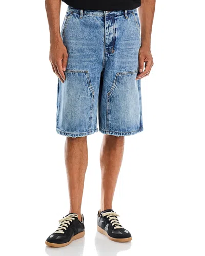 Ksubi Maxx Operator Denim 11 Shorts In Blue