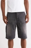 Ksubi Maxx Operator Denim Shorts In Black