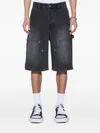 Ksubi Maxx Operator Denim Shorts In Black