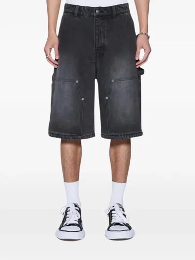Ksubi Maxx Operator Denim Shorts In Black