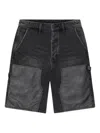 Ksubi Maxx Operator Torqued Denim Shorts In Black