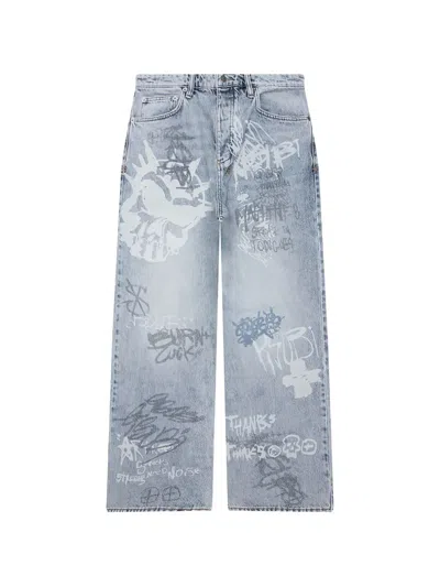 Ksubi Maxx Rogue Graffiti Jeans In Blue