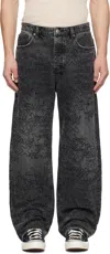 Ksubi Maxx Stencil Stitch Jeans In Black