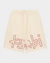 Ksubi 1999 Relaxed Fit Box Life Logo Shorts In Tan