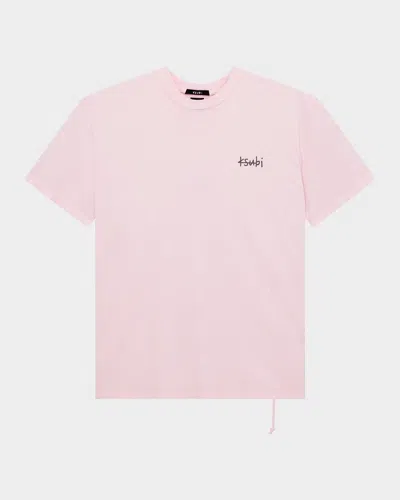 Ksubi Men's Allday Biggie Crewneck T-shirt In Pink