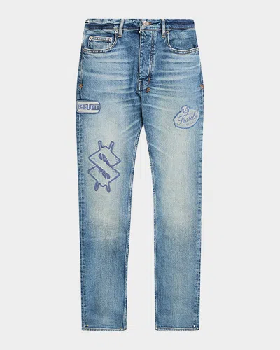 Ksubi Men & Apos;s Chitch Hendrix Logo Patch Slim Fit Jeans In Denim