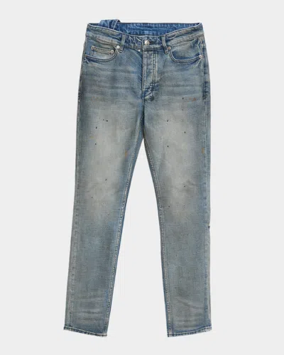 Ksubi Men & Apos;s Chitch Paint Splatter Skinny Jeans In Blue