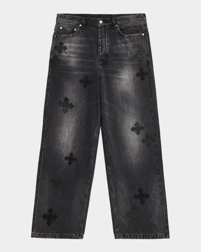 Ksubi Men & Apos;s D-maxx Black Denim Straight Leg Jeans