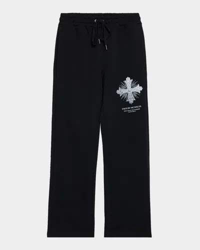 Ksubi Men & Apos;s False Synthes Drawstring Trousers In Black