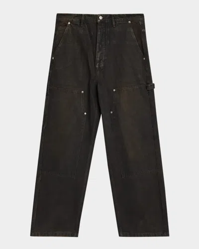 Ksubi Men & Apos;s Maxx Operator Straight-leg Carpenter Pants In Black