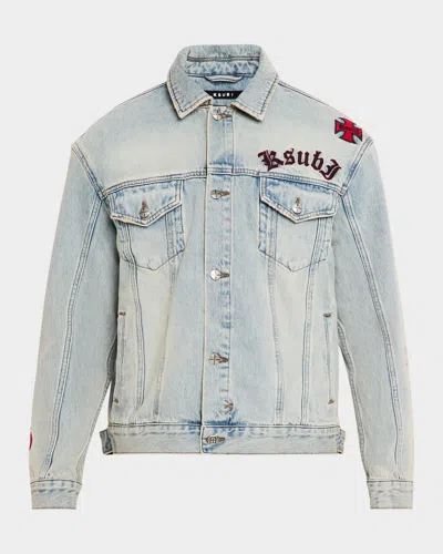 Ksubi Men & Apos;s Oh G Denim Trucker Jacket In Blue