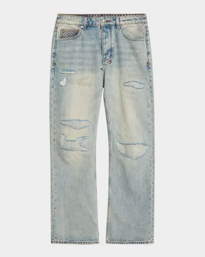 Ksubi Men & Apos;s Toro Seattle Distressed Bootcut Jeans In Blue