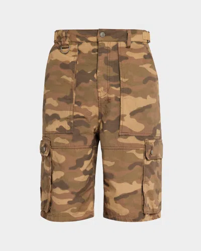 Ksubi Men & Apos;s Troop Camo-print Cargo Shorts In Brown