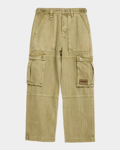 Ksubi Men & Apos;s Trooper Wide-leg Cargo Pants In Brown