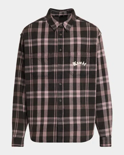 Ksubi Men & Apos;s Vulture Double-pocket Logo Flannel Shirt In Multi