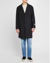 KSUBI MEN'S BATTERY HERRINGBONE OVERCOAT