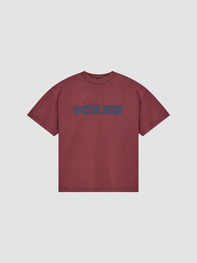 Ksubi Men's Blasted Ekcess Cotton Oversized T-shirt In Red