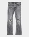 Ksubi Men's Bronko Smoke Trashed Bootcut Jeans