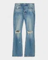 Ksubi Men's Bronko Texas Studded Bootcut Jeans In Blue