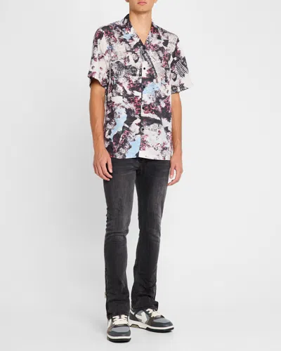 Ksubi Men's Chop Up Resort Shirt In Multi Colour