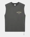 KSUBI MEN'S CUTOFF WASHED LOGO T-SHIRT