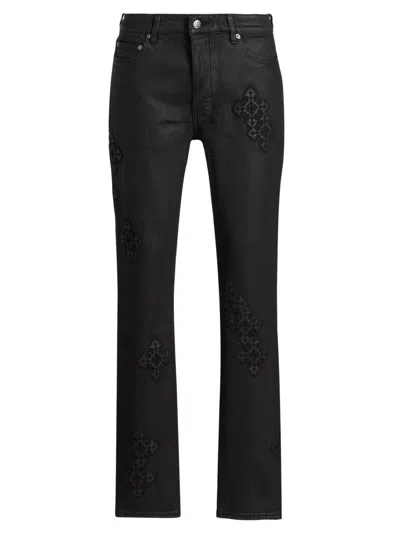 Ksubi Men's D-chitch Backstage Stardom Embroidered Jeans In Black