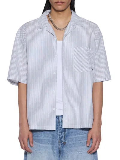 Ksubi Men's Diner Striped Short-sleeve Shirt In Gray