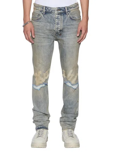 Ksubi Men's Future Memory Chitch Stature Trashed Skinny Jeans In Gray