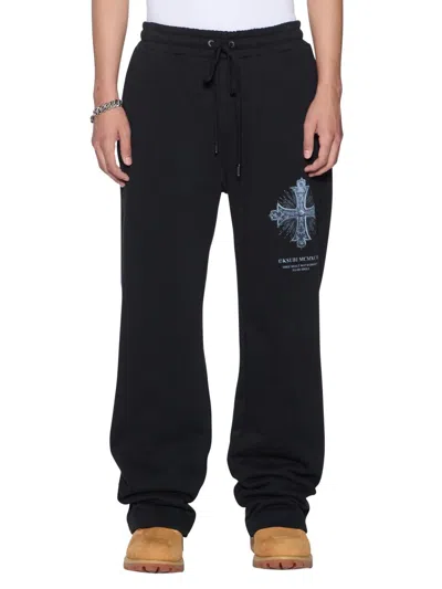Ksubi Men's Future Memory Graphic Cotton Track Pants In Black