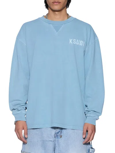 Ksubi Men's Future Memory K-lock Ekcess Long-sleeve T-shirt In Blue